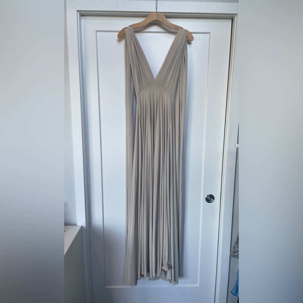 Oyster TwoBirds Bridesmaids Dress